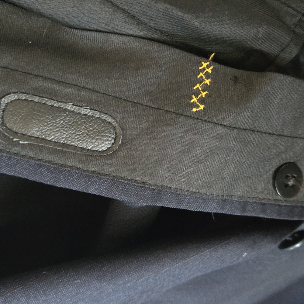 Hart Schaffner Marx 100% Pure Worsted Wool Dark Grey Suit Jacket/Pants - Picture 4 of 11